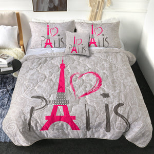 4 Pieces Paris SWBD0446 Comforter Set