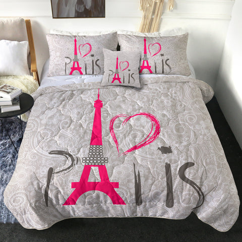 Image of 4 Pieces Paris SWBD0446 Comforter Set