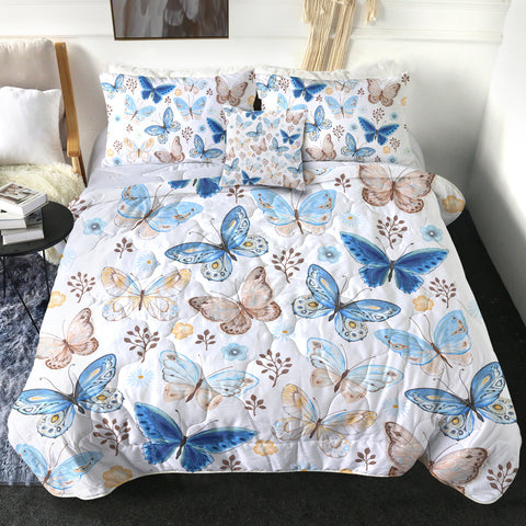 Image of 4 Pieces Butterflies SWBD0501 Comforter Set
