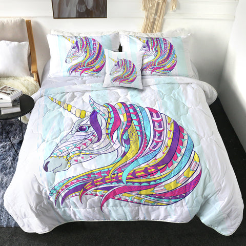 Image of 4 Pieces Unicorn SWBD0506 Comforter Set