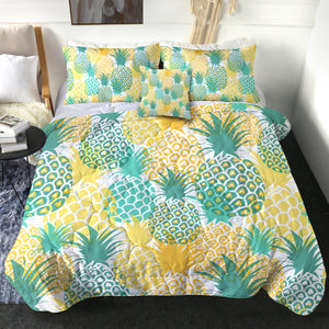4 Pieces Pineapple Patterns SWBD0515 Comforter Set