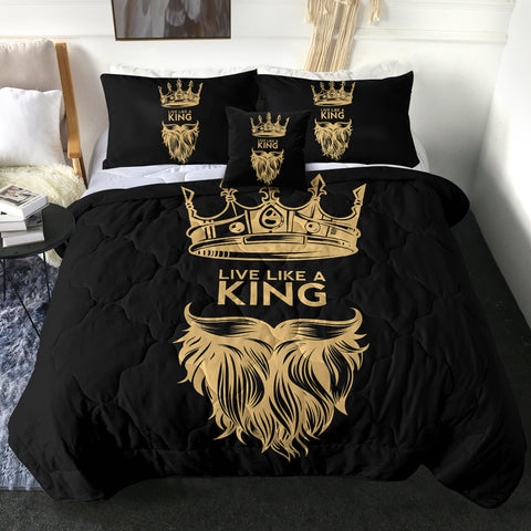 Image of 4 Pieces King SWBD0517 Comforter Set