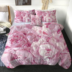 4 Pieces Delicate Pink SWBD0636 Comforter Set