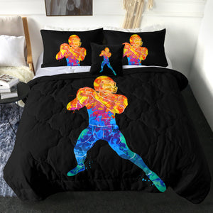4 Pieces Football Player SWBD0638 Comforter Set