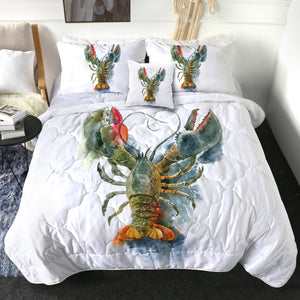 4 Pieces Fresh Lobster SWBD0640 Comforter Set