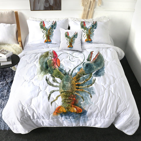 Image of 4 Pieces Fresh Lobster SWBD0640 Comforter Set