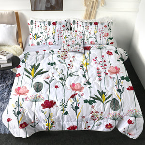 4 Pieces Wild Plants SWBD0649 Comforter Set