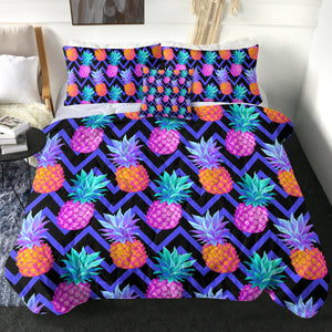 4 Pieces Pineapples SWBD0668 Comforter Set