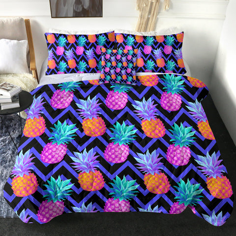 Image of 4 Pieces Pineapples SWBD0668 Comforter Set