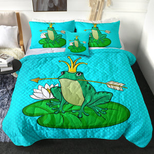 4 Pieces Frog Prince SWBD0674 Comforter Set