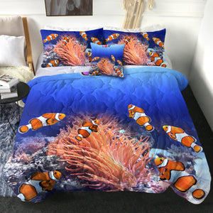 4 Pieces Clownfish SWBD0747 Comforter Set