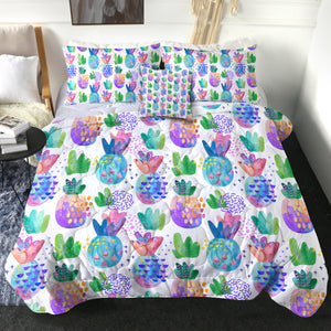 4 Pieces Pineapples SWBD0750 Comforter Set