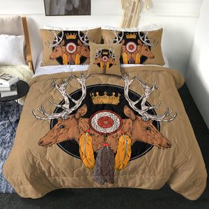 4 Pieces Antlers SWBD0751 Comforter Set