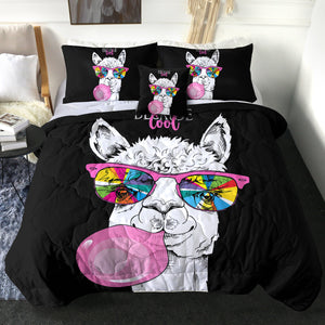 4 Pieces Cool Llama SWBD0766 Comforter Set