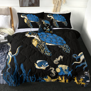 4 Pieces Seabed SWBD0774 Comforter Set