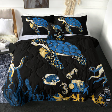 Image of 4 Pieces Seabed SWBD0774 Comforter Set