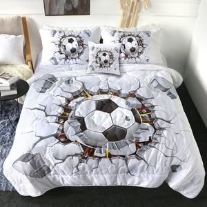 4 Pieces Wrecking Football SWBD0824 Comforter Set