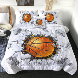4 Pieces Wrecking Basketball SWBD0825 Comforter Set