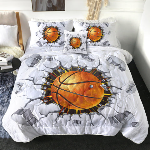 Image of 4 Pieces Wrecking Basketball SWBD0825 Comforter Set