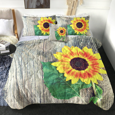 Image of 4 Pieces Sunflower SWBD0828 Comforter Set