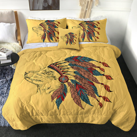 Image of 4 Pieces Warchief Dog SWBD0830 Comforter Set