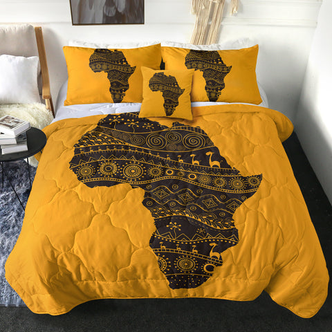 Image of 4 Pieces Africa SWBD0831 Comforter Set