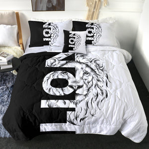 4 Pieces L.I.O.N SWBD0834 Comforter Set