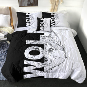 4 Pieces W.O.L.F SWBD0835 Comforter Set