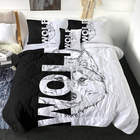 Image of 4 Pieces W.O.L.F SWBD0835 Comforter Set