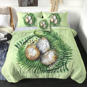 4 Pieces Dino Eggs SWBD0840 Comforter Set