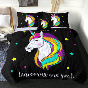 4 Pieces Unicorns Are Real SWBD0844 Comforter Set