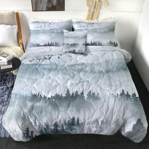 4 Pieces Misty Mountains SWBD0848 Comforter Set