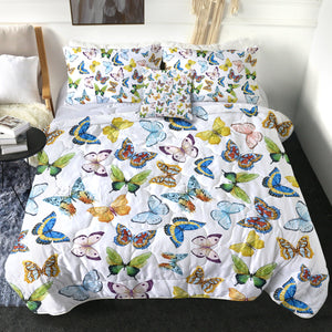 4 Pieces Butterfly Collection SWBD0853 Comforter Set