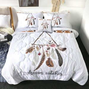 4 Pieces Triangle Dream Catcher SWBD0865 Comforter Set