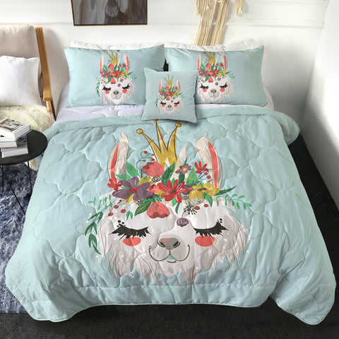 Image of 4 Pieces Graceful Llama SWBD0868 Comforter Set