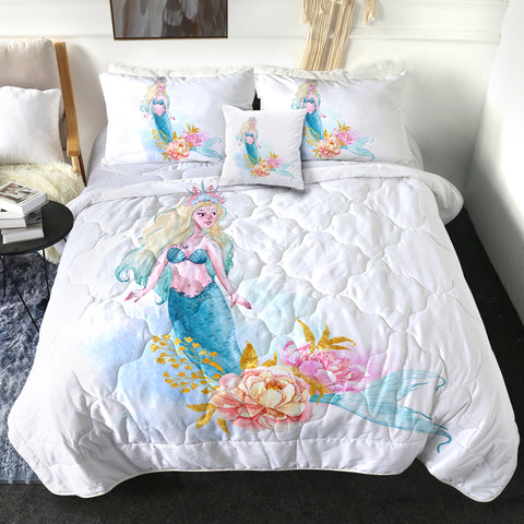 Image of 4 Pieces Mermaid SWBD0869 Comforter Set
