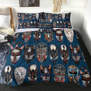 4 Pieces Masks SWBD0874 Comforter Set