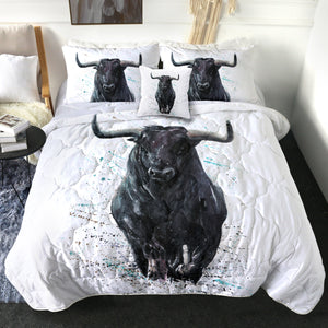 4 Pieces Mighty Bull SWBD0877 Comforter Set