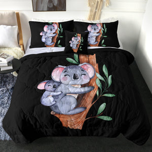 4 Pieces Koalas SWBD0880 Comforter Set