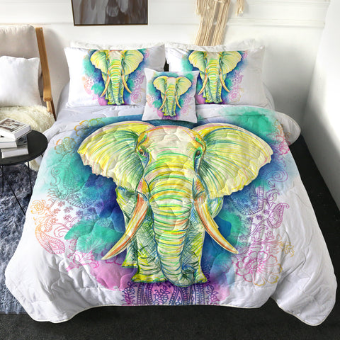 Image of 4 Pieces Elephant SWBD0980 Comforter Set