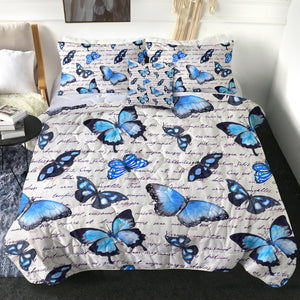 4 Pieces Monarch Letter SWBD0989 Comforter Set