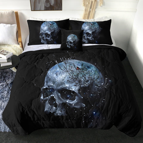 Image of 4 Pieces Skull SWBD0991 Comforter Set