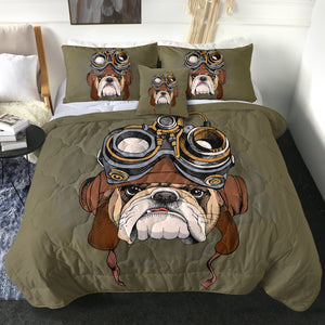 4 Pieces Tough Pug SWBD0994 Comforter Set