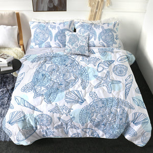 4 Pieces Seabed SWBD1007 Comforter Set