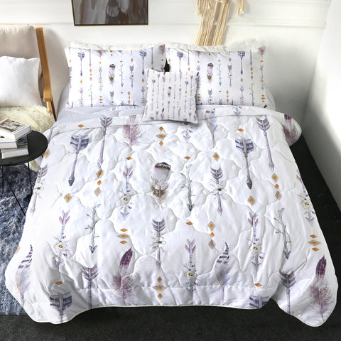 Image of 4 Pieces Feathered Arrows SWBD1096 Comforter Set