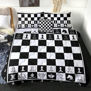 4 Pieces Chessbroad SWBD1104 Comforter Set