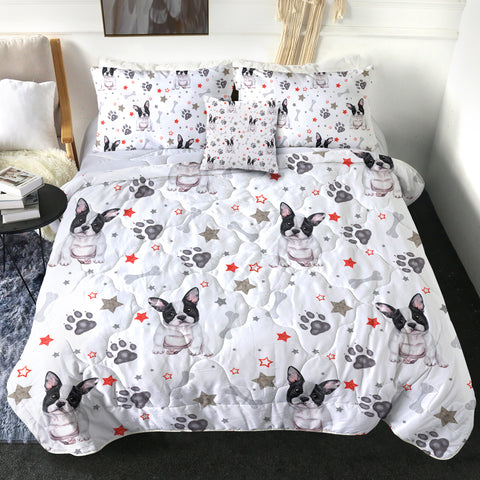 Image of 4 Pieces Pugs & Paws SWBD1113 Comforter Set