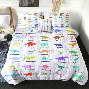 4 Pieces Dino Collection SWBD1114 Comforter Set
