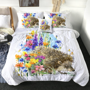 4 Pieces Wild Hedgehog SWBD1121 Comforter Set