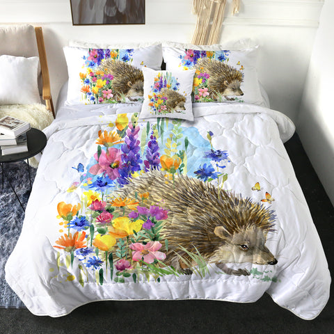 Image of 4 Pieces Wild Hedgehog SWBD1121 Comforter Set